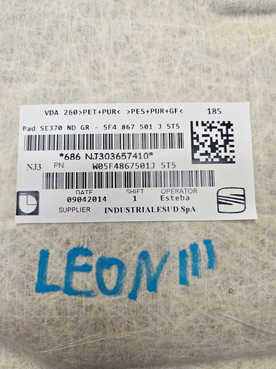 SEAT Leon III Dachhimmel OEM 5F4867501J - Gebraucht image 3