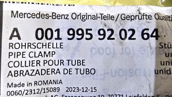 Collier d'échappement 120mm Mercedes Actros MP4 A001995920264 image 3