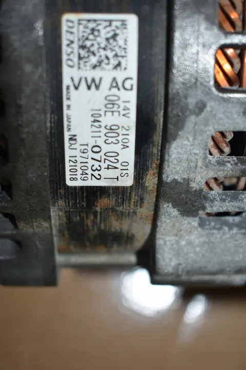 Alternaattori 210A Denso Porsche Cayenne 9Y 4.0 TFSI OEM image 3