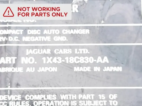 Jaguar X-Type Cambiador CD/DVD OEM 1X43-18C830-AA image 7