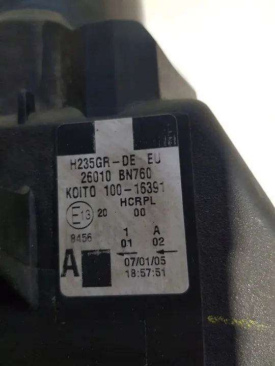 Nissan Almera N16 2004 Oikea ajovalaisin image 5