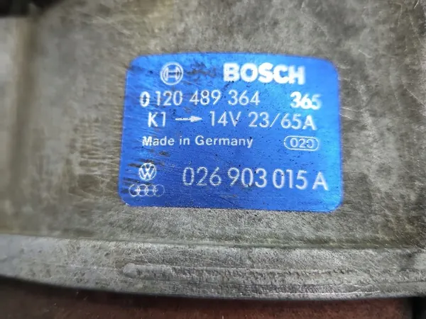 Generaattori Audi 80 B3 1.6 0120489364 026903015A image 5