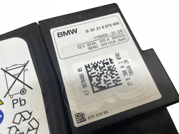 AGM-akku OEM 9878488 12V 50Ah BMW/MINI:lle image 3