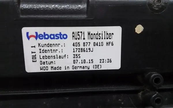 Teto solar usado OEM 4G5877841G para Audi A6 2012 image 5
