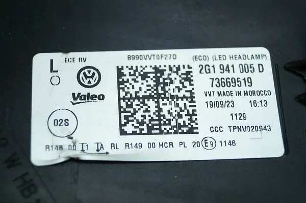 Vasen etuvalaisin VW Polo VI 2G1 Lift Full LED image 10