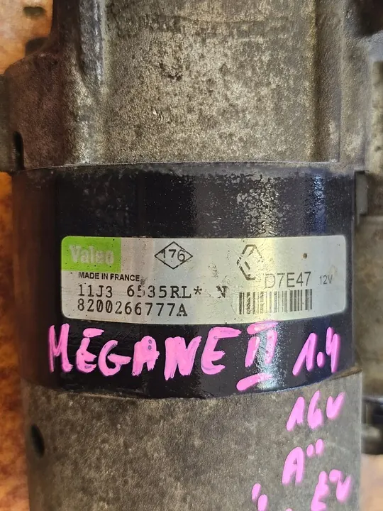 Motor de arranque Renault Scenic II 1.6 16v 8200266777A image 3