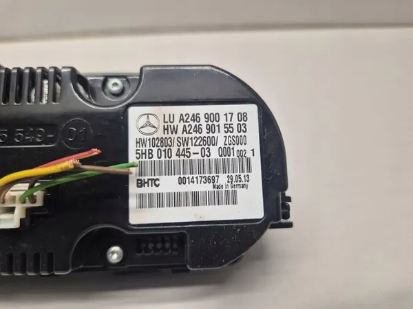 Panneau de Contrôle A/C Mercedes W176 W246 A2469001708 image 6
