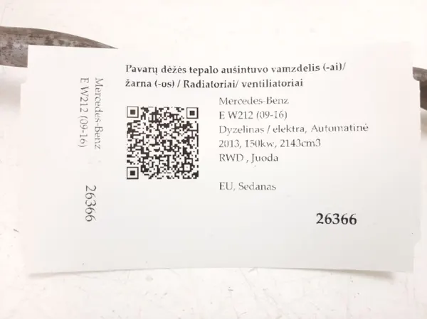 Conducto de refrigerador de aceite Mercedes-Benz OEM A6511804731 image 6