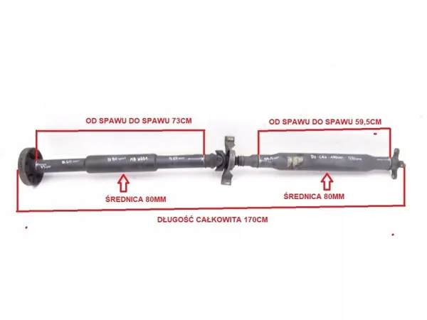Drivaxel Mercedes S-klass W221 05-13 3.0 CDI 170cm image 8