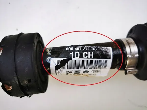 VW POLO 9N MK IV Vänster drivaxel 6Q0407271DC image 4