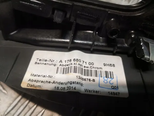 Mercedes-Benz OEM 1766807100 Ramspak Begagnad image 4