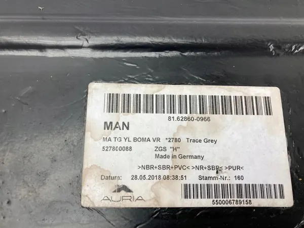 Tapete passageiro direito MAN TGM TGL Euro 6 OEM 81628600966 image 4