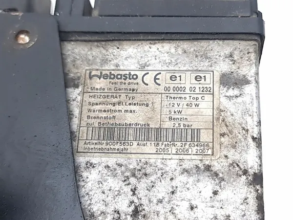Webasto-verwarming Bentley Flying Spur 2006 OEM 3W0815005E image 9
