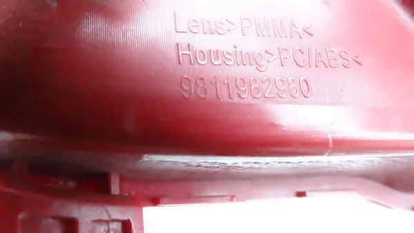 Feu antibrouillard arrière gauche Peugeot 5008 II OEM 9811982980 image 6