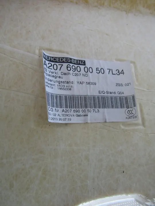 Teto Claro OEM A2076900050 Mercedes W207 Coupé image 7
