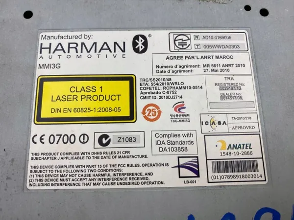 Audi MMI-lukija OEM 4H0035746A A8 S8 D4:lle image 5