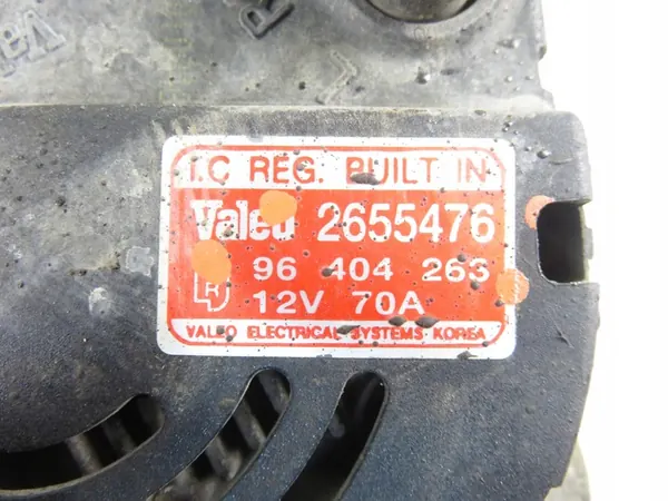 Vaihtovirtageneraattori Chevrolet Aveo / Kalos T200 1.2 - 96404263 image 4