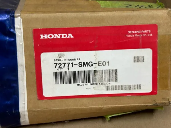 Guide de vitre porte arrière Honda Civic OEM 72771-SMG-E01 image 4