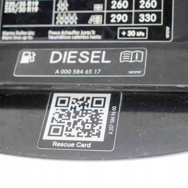 Polttoainesäiliön kansi OEM A2075849600 Mercedes-Benz E Coupé image 7