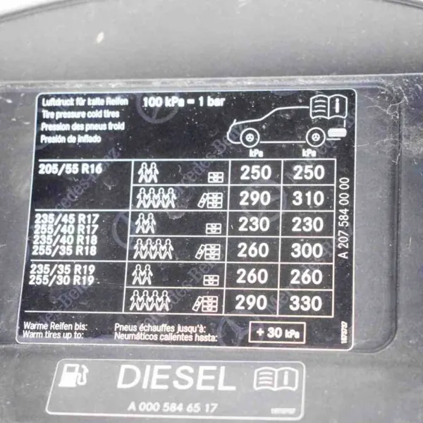 Polttoainesäiliön kansi OEM A2075849600 Mercedes-Benz E Coupé image 8
