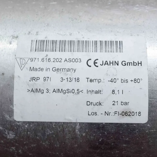 Porsche Panamera Lufttank OEM 971616202 - Begagnad image 6