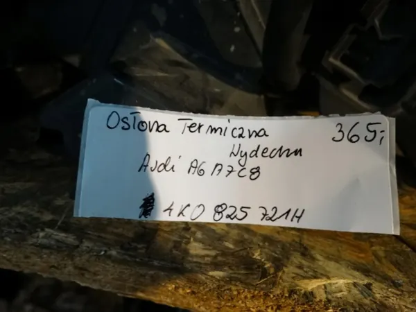 Pakoputken lämpösuoja OEM 4K0825721H 55 Audi OE image 4
