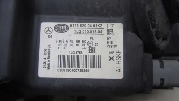 RECHTER KOPLAMP MERCEDES W176 A1768200461 image 8