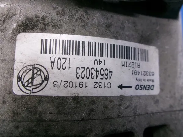 Vaihtovirtageneraattori Fiat Stilo 1.8 DENSO 120A OE 46543023 image 5