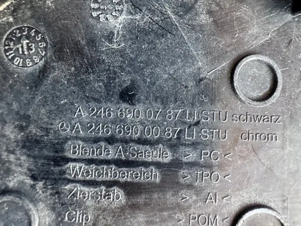 OEM A2466900787 Cache Triangle Rétro Mercedes Classe B image 6