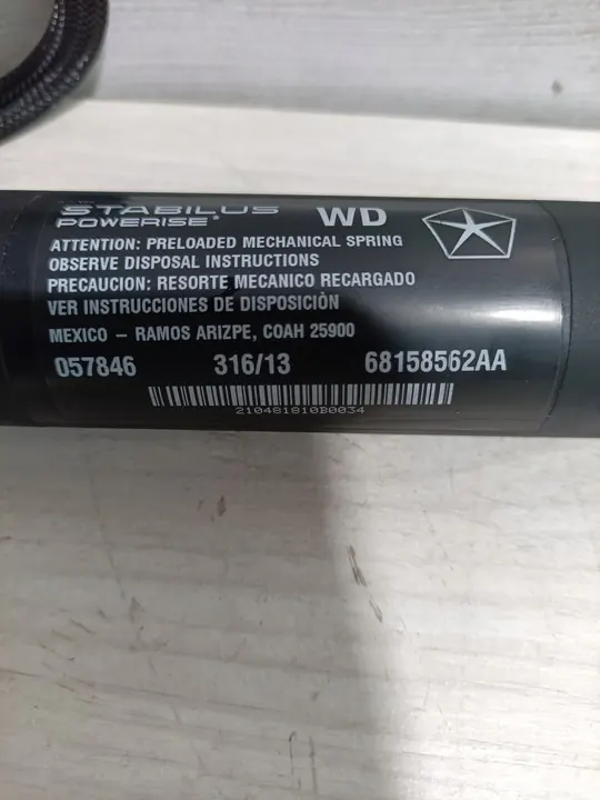 Bakluck Gasdämpare Dodge Durango III 2013-2025 OEM image 6