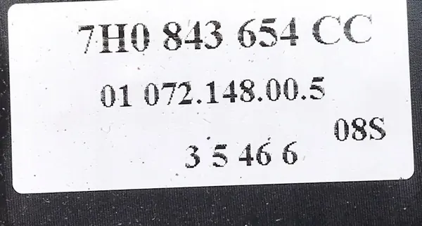 Volkswagen elektriskt dörrlås 7H0843654CC image 4