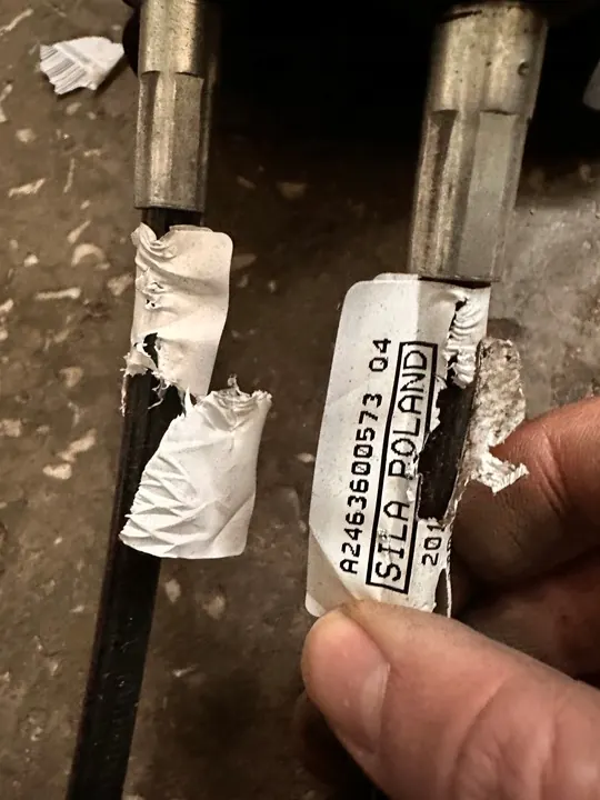 MERCEDES B W246 Lien de Changement de Vitesses Manuel A2463600573 image 10