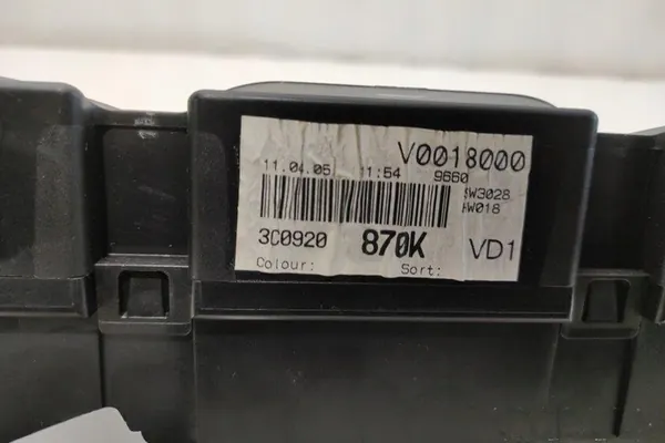 VW PASSAT B6 Mittaristo 2.0L 2006 OEM 3183700DC image 2