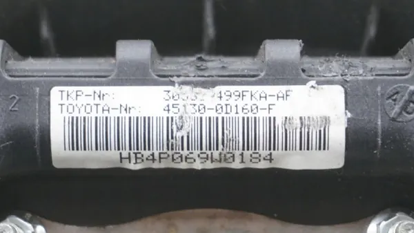 Förarens krockkudde OEM 45130-0D160 för Toyota Yaris II image 4