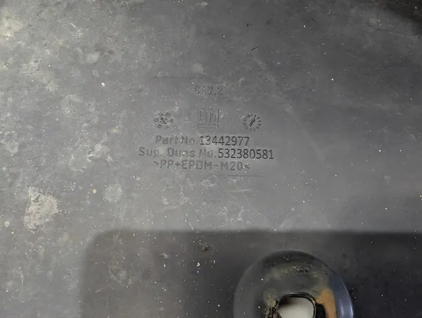 Nedre motorhuvud höger Opel Meriva B 13442977 image 2