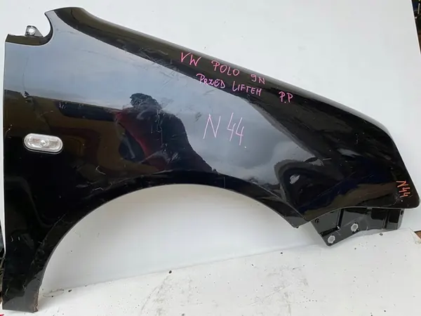 Fram Höger Skärm VW POLO 9N IV 01-05 Svart OEM 17951282 image 2