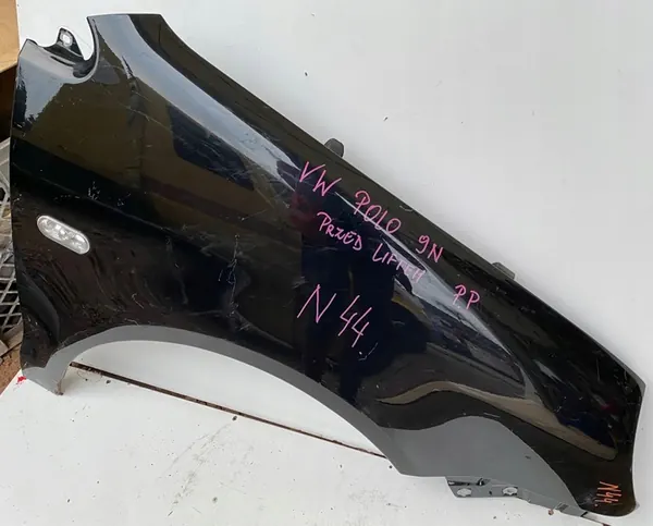 Fram Höger Skärm VW POLO 9N IV 01-05 Svart OEM 17951282 image 4