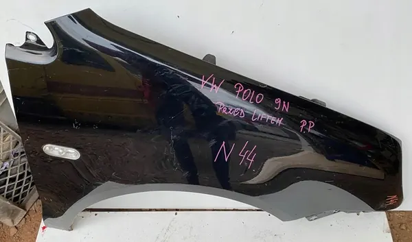 Fram Höger Skärm VW POLO 9N IV 01-05 Svart OEM 17951282 image 5