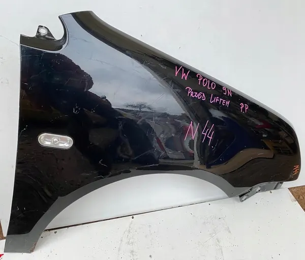 Fram Höger Skärm VW POLO 9N IV 01-05 Svart OEM 17951282 image 6