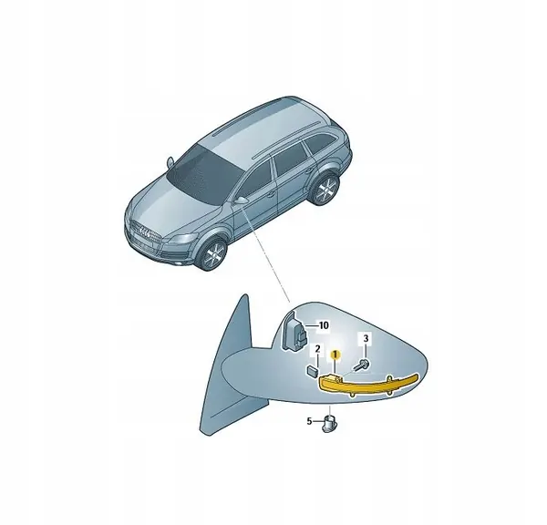 Luz Indicadora Audi Direita OE 4L0949102C image 4