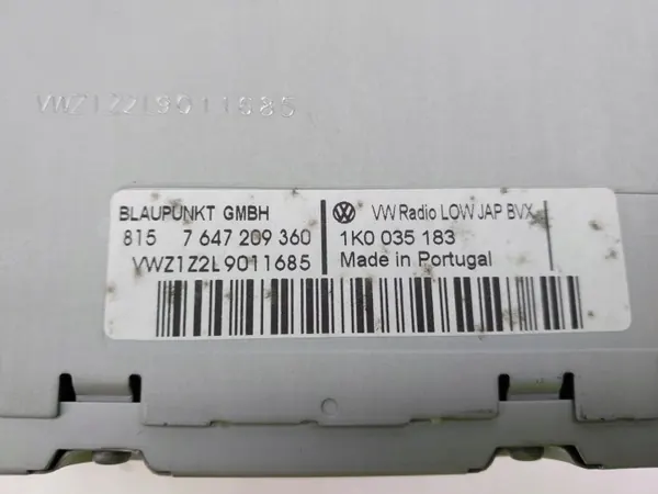 OEM 1K0035183 CD-radio VW Golf VI:lle image 6