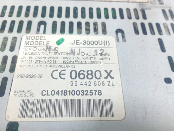 Radio Peugeot 607 00-04 OEM M1S240 MAR 00019834 image 5