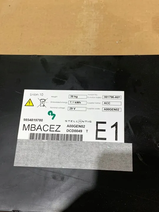 OEM 9854819780 MBACEZ akkumoduuli 7,1 kWh image 3