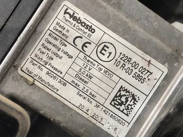Calefactor Webasto OEM 7N0815065T para Seat Alhambra II image 5