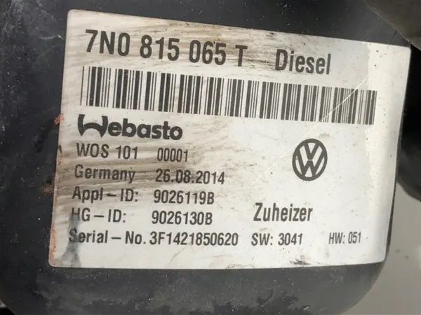 Calefactor Webasto OEM 7N0815065T para Seat Alhambra II image 7