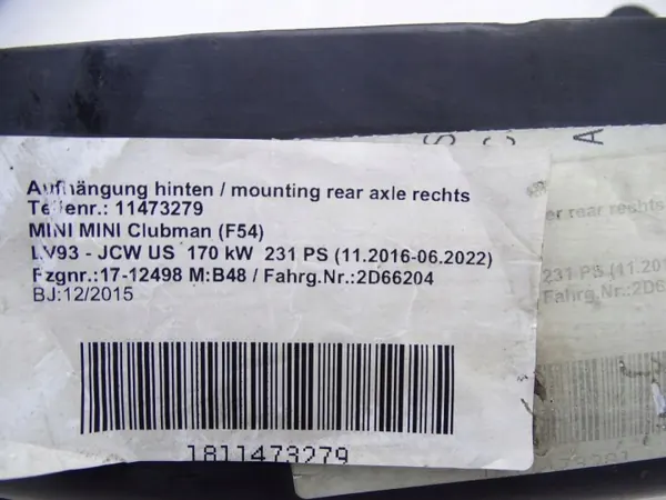 OEM 6862558 achterophangingbalk voor MINI CLUBMAN F54 image 4