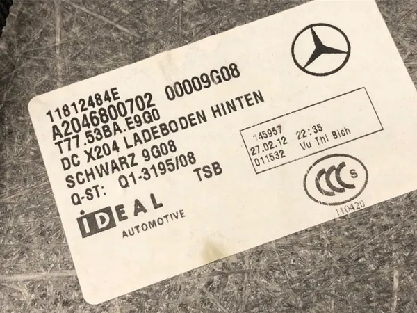 OEM A2046800702 Kofferbakmat voor Mercedes X204 SUV 2008-2015 image 3