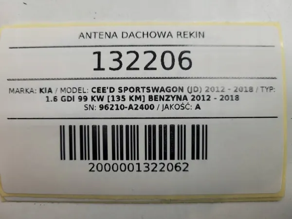 OEM 96210-A2400 Dachantenne für Kia Ceed II image 8