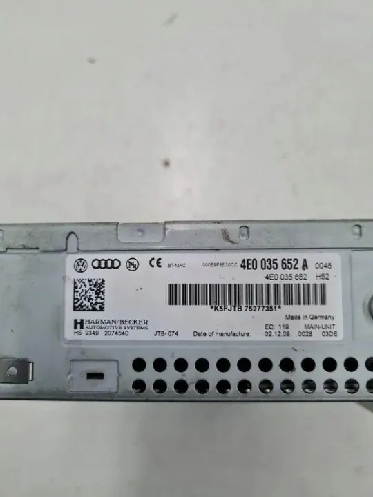 CD-wisselaar Audi A6 Avant OEM 4E0035652A Gebruikt image 3