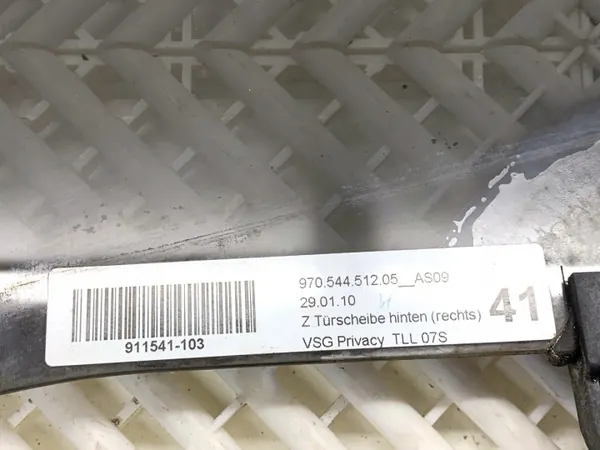 Vitre arrière droite double OEM 97054451205 Porsche Panamera image 4